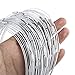So Beauty 20pc DIY Jewelry Making Steel Wire Choker Collar Necklace Cords, Silver