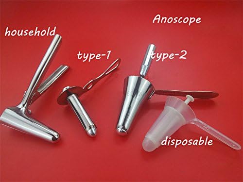 EasyBuy India plastic 5pcs : Medical stainless steel&plastic anoscope anal dilator expansion clamp device sex toys