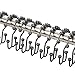 Amazer 12 Pcs Double Bronze Shower Curtain Hooks, Rust-Resistant Stainless Steel, Oil Rubbed Bronze Finish