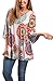 LISTONE Women V Neck Lace Up Floral Print 3/4 sleeve causal blouse tops