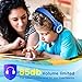 Kids Headphones,Isightguard Wired Headphones Kids, Adjustable Headband,Foldable Headsets, Tangle-Free Wires, 3.5mm Audio Cable, 85dB Volume Limited,Childrens Headphones on Ear (Blue)thumb 1