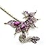 Vintage tassels hairpin, elegant peacock hair stick YHQ6029,Purple