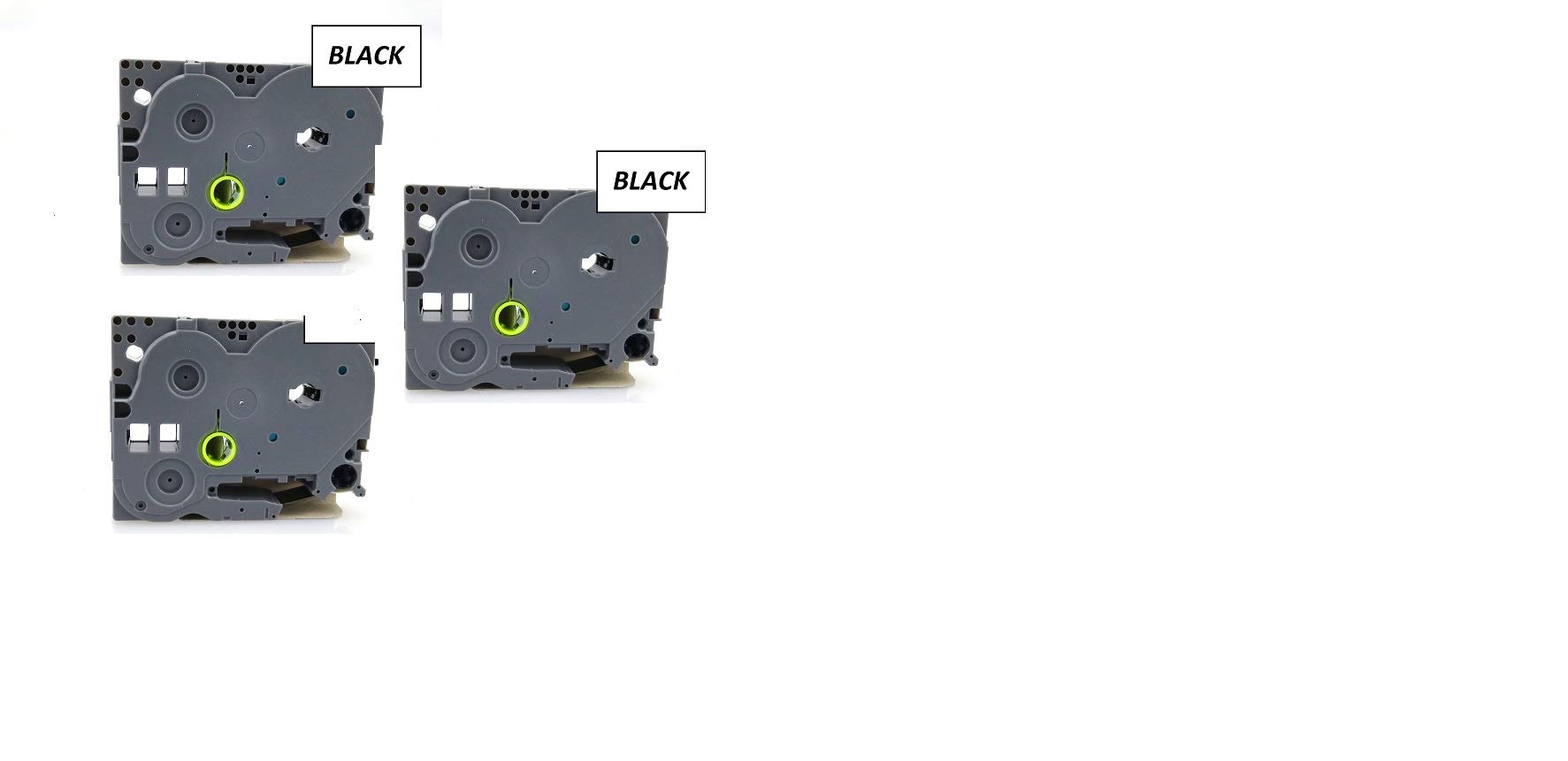 3x 9mm WIDTH LAMINATED LABEL TAPE FOR BROTHER P-TOUCH PT-1000. BLACK ON WHITE . 8m IN LENGTH. TZe-221. SEE DESCRIPTION FOR LIST OF COMPATIBLE PRINTERS. TZ-221