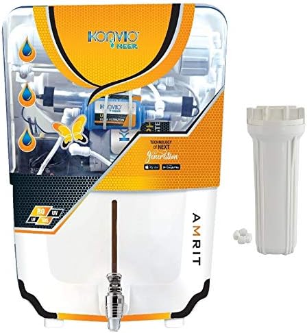 Konvio Neer Amrit Alkaline Mineral Ro+Uv+UF+Tds Adjuster Innovative Water Purifier-Wall Mounted