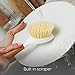 Full Circle Be Good Bamboo Handle Dish Brush – Sustainable Kitchen Cleaning with Tough Bristles - Natural Dish Scrubber & Cast Iron Cleaner - Long Handle Brush for Dishes, Pots, and Pans, Purple