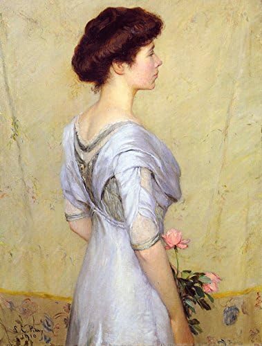 The Pink Rose by Lilla Cabot Perry - 20" x 25" Premium Canvas Print