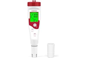 GIDIGI Pool Salt Tester pH Meter New Update Digital pH Tester Salinity Meter with Multiple Parameters Display for Pool Water Quality TDS EC Salt Meter for Saltwater Hot Tub&Spa Inground Pool Aquarium