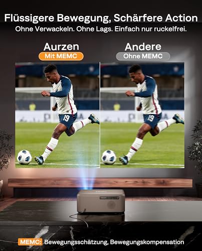 Aurzen Eazze D1 MAX Projector with Google TV 14.0 & Netflix | 4K supported, smart projector with 1000 ANSI, MEMC, 20W Dolby audio, autofocus & keystone correction, projector home cinema