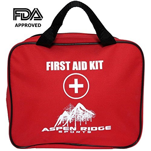 Top First Aid Kit For Home Car Sports Survival and Emergencies Must Have Items Needed For Injuries, Large Bandages, Tourniquet & CPR Instructions