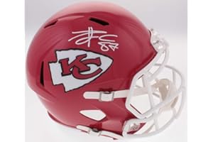 MISTER MANCAVE Travis Kelce Kansas City Signed Autograph Full Size Speed Helmet JSA Certified