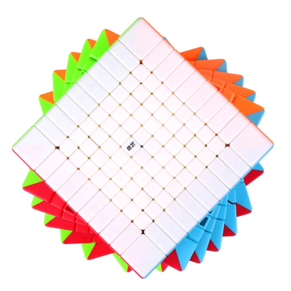 Bukefuno QY 10x10 Cube Puzzle Speed Magic Stickerless QY 10x10x10 Cube 84MM