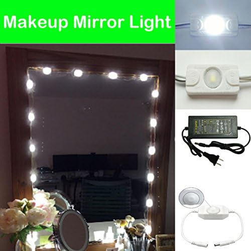 Toogod 20W Make up Mirror LED Light Kit for Makeup Vanity Mirror,Included Power Adapter and Brightness Dimmer