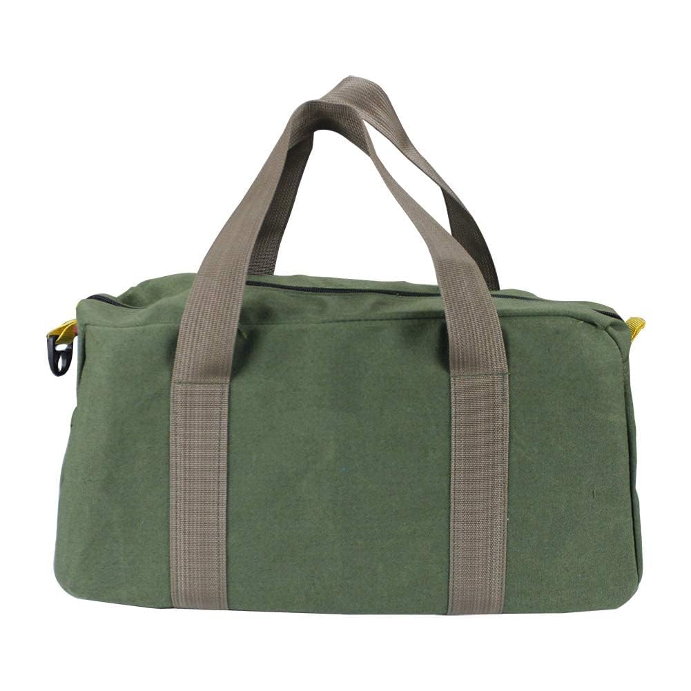 Tool Bag,12-Inch Canvas Tool Organizer,Heavy Duty Tool Bags,Wide Open Mouth Muti-Purpose Small Tool Bag,Sturdy Bottom,Garden Craftsman Plumbing Electrician Tote Bag,Tools Gift for Men