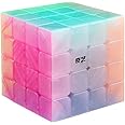 Jelly 4x4 Speed Cube, Qiyuan 4x4x4 Cube Stickerless Puzzles Toy (Transparent)