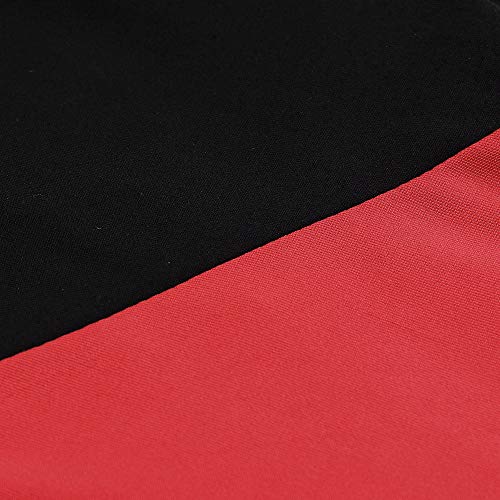 Nevera Patchwork Yoga Running Bike Gym Active Shorts Power Flex High Waist Tummy Control Pants Red - Thumbnail 6