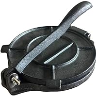 Premium Grade-8 inch Cast iron Tortilla press-tortillas Maker,-Comes Pre-seasoned in Black-Ideal for Wheat Roti & Corn…