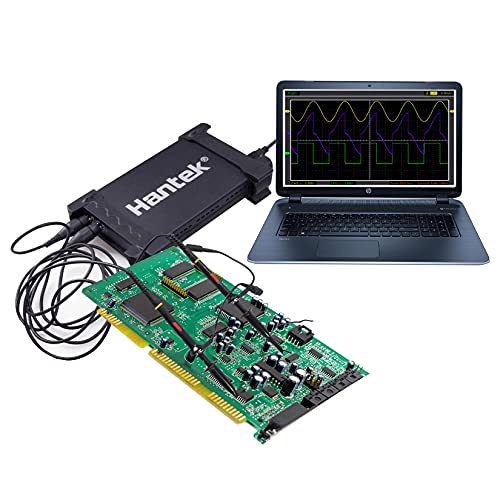 Hantek 6022BE USB Oscilloscope - 2 Channel, 20MHz Portable Digital Storage Scope For Electronics Testing