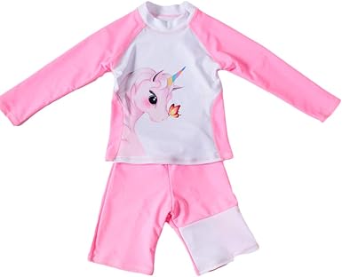 unicorn rash guard swimsuit