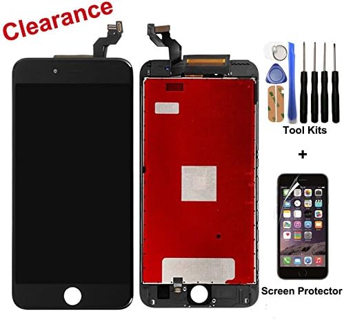 CELLPHONEAGE For iPhone 6S Plus 5.5 Inch New LCD Touch Screen Replacement With 3D Touch Black Digitizer Glass Disply Assembly Replacement + Free Repair Tool Kits + Free Screen Protector