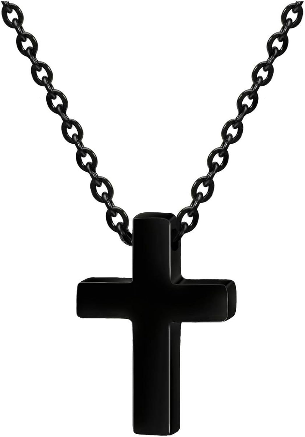 Yinitoo Tiny Simple Cross Pendant for Children Boy Girl Stainless Steel