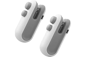 2Pcs Mini Bag Sealer, 2-in-1 USB-C Rechargeable with Cutter & Magnet, Portable Heat Seal Resealer for Plastic & Snack Bags, I