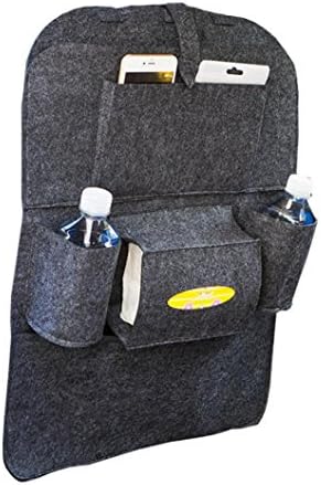 Renttos 2017 New Backseat Car Auto Waterproof Fabric Multi-Pocket Storage Bag Organizer Holder Premium Quality,Durable,For Travel Accessories (Dark Gray)