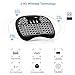 Backlit Mini Keyboard, GooBang Doo 2.4GHz Multi-Media Portable Wireless Handheld Mini i9 Keyboard with Touchpad Mouse for Xbox 360, PC, PAD, PS3