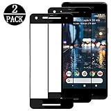 [2 - Pack] Google Pixel 2, Linboll [HD Clear] [3D Full Coverage] [9H Hardness] [Anti - Scratch] Tempered Glass Screen Protector For Google Pixel 2 (black)
