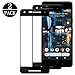 [2 - Pack] Google Pixel 2, Linboll [HD Clear] [3D Full Coverage] [9H Hardness] [Anti - Scratch] Tempered Glass Screen Protector For Google Pixel 2 (black)