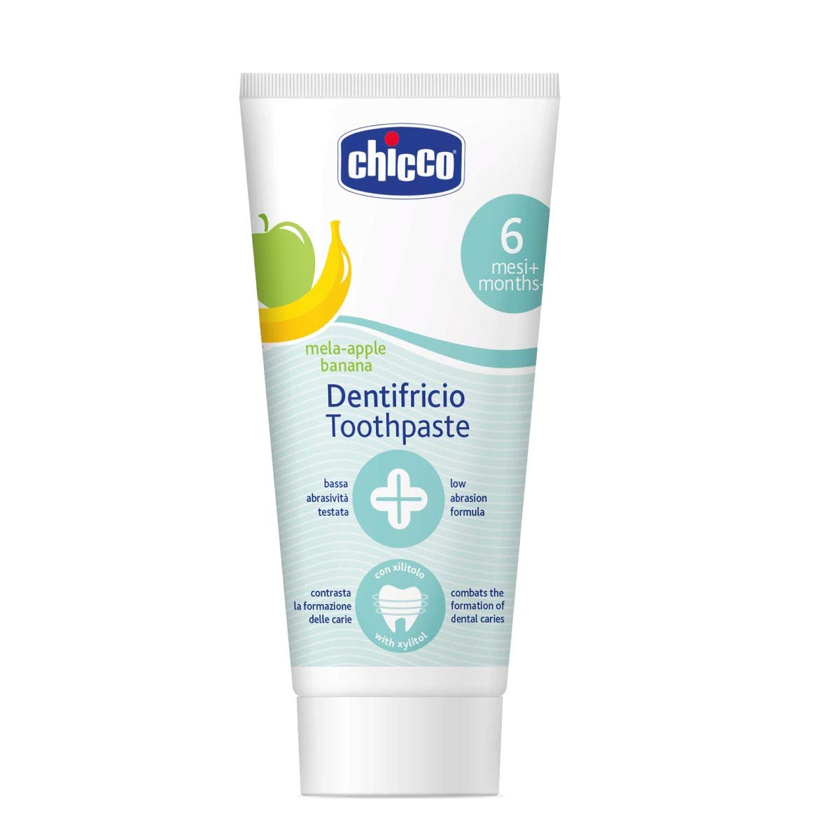 Chicco toothpaste, apple / banana flavor, 50 ml
