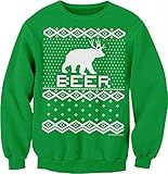 Bear + Deer = BEER Ugly Christmas Sweater - SWEAT SHIRT