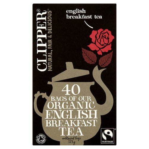 Click Here to See More Images Clipper Organic Fairtrade English Breakfast Tea Bags (40)