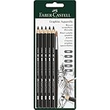 Faber-Castell Graphite Aquarelle Pencils 5/Pkg-Hb, 2b, 4b, 6b & 8b