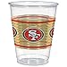 San Francisco 49ers Plastic Cups - 16 oz. | Multicolor | Pack of 25