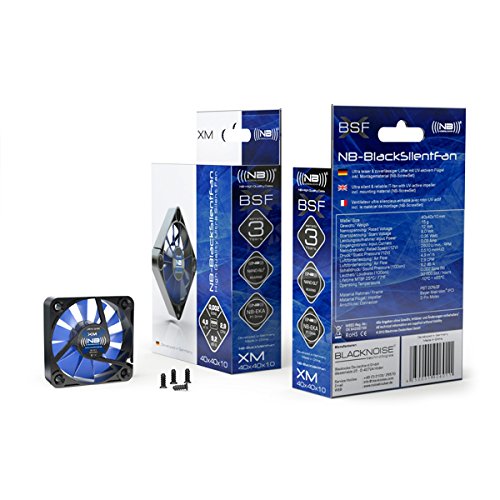 Noiseblocker NB-BlackSilentFan XM1 40mmx10mm Ultra Silent Fan - 2800 RPM - 9.2 dBA