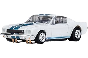 AFX 22068 1965 Shelby GT35 White / Blue HO Scale Slot Car