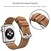 Apple Watch Band 42mm Leather, Swees iWatch Genuine Leather Bands Strap Wristband with Stainless Steel Buckle for Apple Watch Series 3, Series 2, Series 1, Sports & Edition Women Men, Vintage Brown