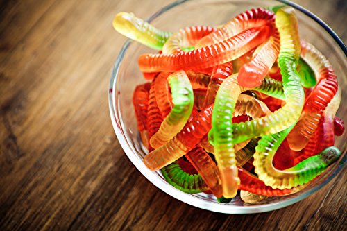 Premium 2 Pack Gummy Worms Mold Silicone - Bonus Dropper & Recipe Pdf - Patent Pending 40 Worm Candy Molds - Bpa Free Fda Approved Making Halloween Gummi Chocolate & Gelatin Maker Fishing Lures (627843662952)