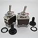 3pcs Heavy Duty Rocker Toggle Switch 15A 250V 20A 125V DPST 4 Pin ON/OFF Switch Metal + 3pcs Waterproof Cover 2 Years Warranty Ten-1221