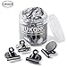 Wukong Strong Refrigerator Magnet Hook Clips with Neodymium Magnet, Magnetic Memo Note Clip Metal Clip Fridge Magnets Kitchen Magnets Calendar Magnets for Kitchen Office School Home Use, 12 Piece