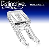 Distinctive Clear Open Toe Sewing Machine Presser Foot - Fits All Low Shank Snap-On Singer*, Brother, Babylock, Euro-Pro, Janome, Kenmore, White, Juki, New Home, Simplicity, Elna and More!