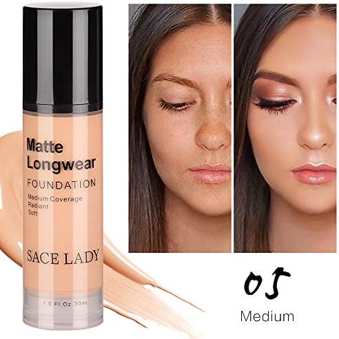 Loneflash Makeup Liquid Foundation Moisturizing Waterproof Concealer BB Cream (E)