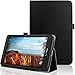 HOTCOOL Slim PU Leather Folio Case for Verizon Ellipsis 8 4G LTE Tablet - Black