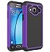Galaxy J3 2016 Case,Galaxy J3V Case,Galaxy J3 6 Case,Galaxy Amp/Express Prime Case,Galaxy Sky/Sol Case,Asmart Shockproof Dual Layer Protective Cover Phone Case for Samsung Galaxy J3 V 2016 (Purple)