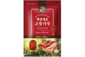 HELLO KFOOD Korean Premium Red Chili Pepper Flakes 1.1Lb 500g - Very Spicy Coarse Cheongyang Gochugaru for Kimchi, Seasoning 100% 한국산 청양 고춧가루, 굵은 입자