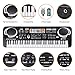 M SANMERSEN Kids Piano for Boys Girls, 2018 Improved Version 61 Keys Electronic Multifunction Keyboard Piano Musical Instrument for Kids Black