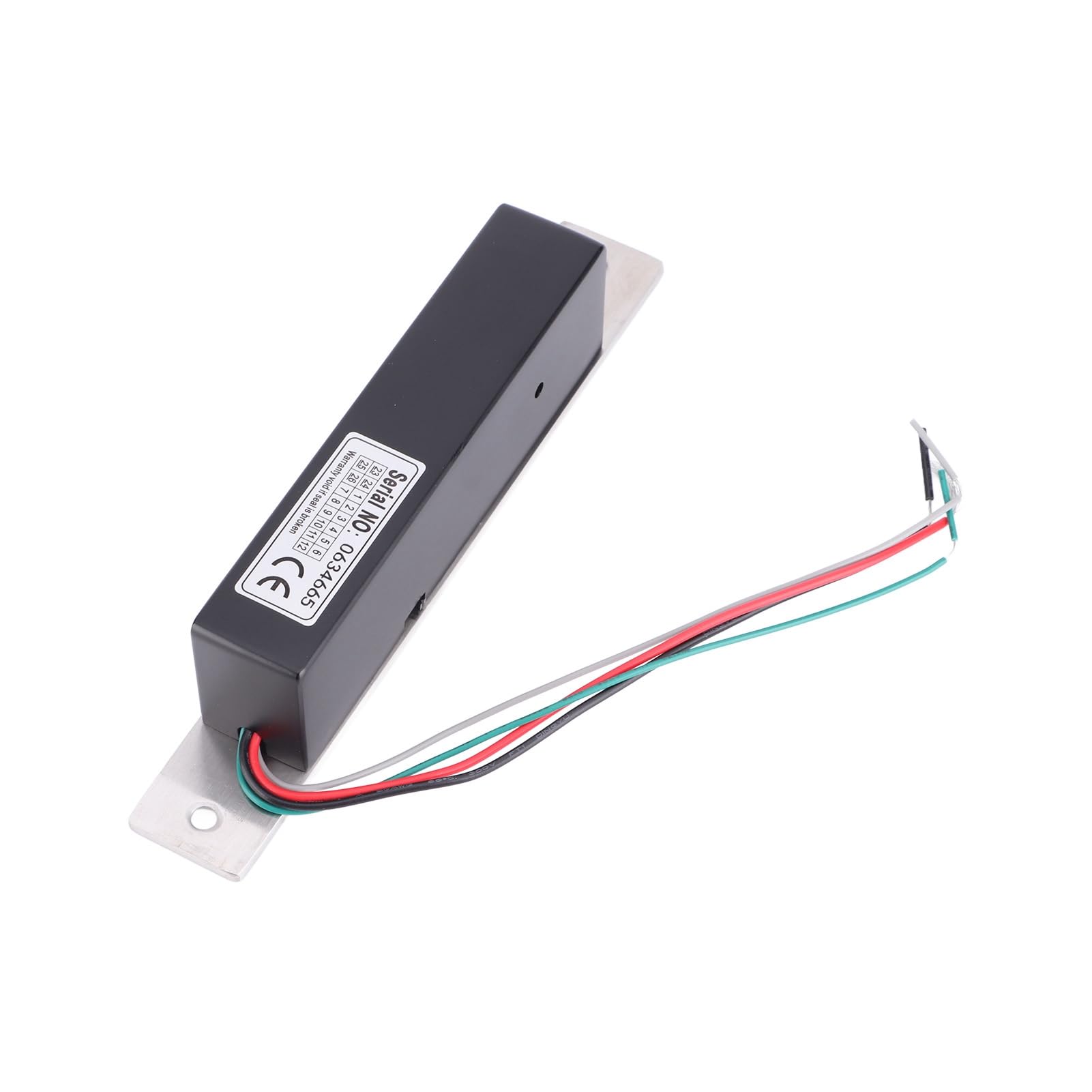 DC12V 1500kg Magnetic Induction Electric Lock 12.5mm/0.5" Hold Force Deadbolt Lock Stainless Steel Cylinder Electric Mortice Lock for Wood Door