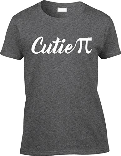 Blittzen Womens/Ladies Cutie Pi Symbol, 2XL, Dark Heather Blittzen Womens/Ladies Cutie Pi Symbol, 2XL, Dark Heather
