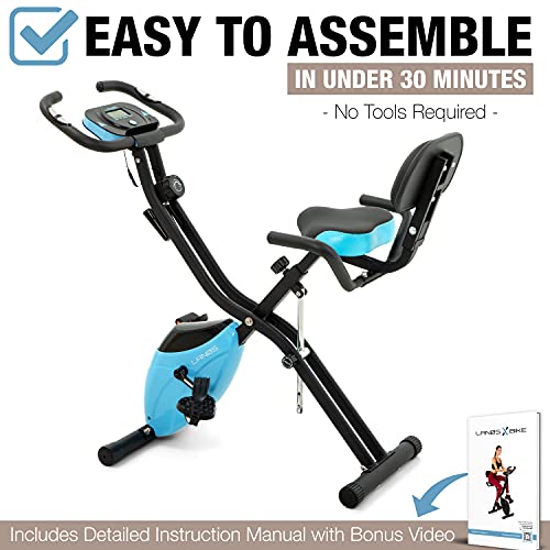 LANOS Workout Bike For Home 2 In 1 Recumbent Exercise Bike and Upright Indoor Cycling Bike