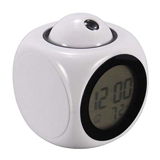 Kisshes Relojes de Proyector con Control de Voz LED Control de Voz ...